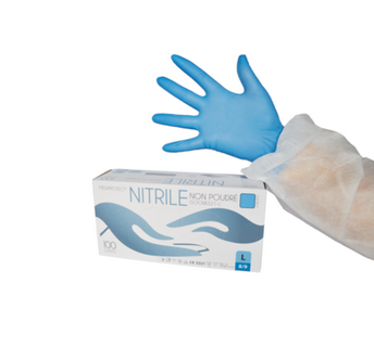 Gant Nitrile bleu non poudré